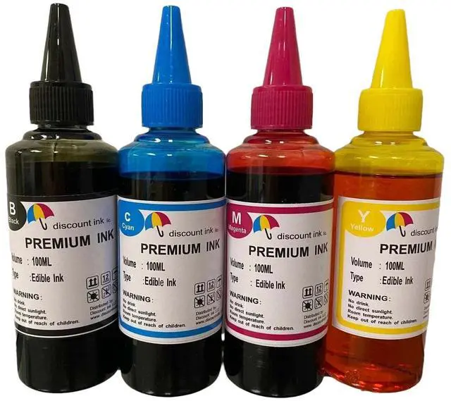 Main image of Edible Ink for Canon And Epson Printers 400ml Bottles Frosting Icing Wafer paper