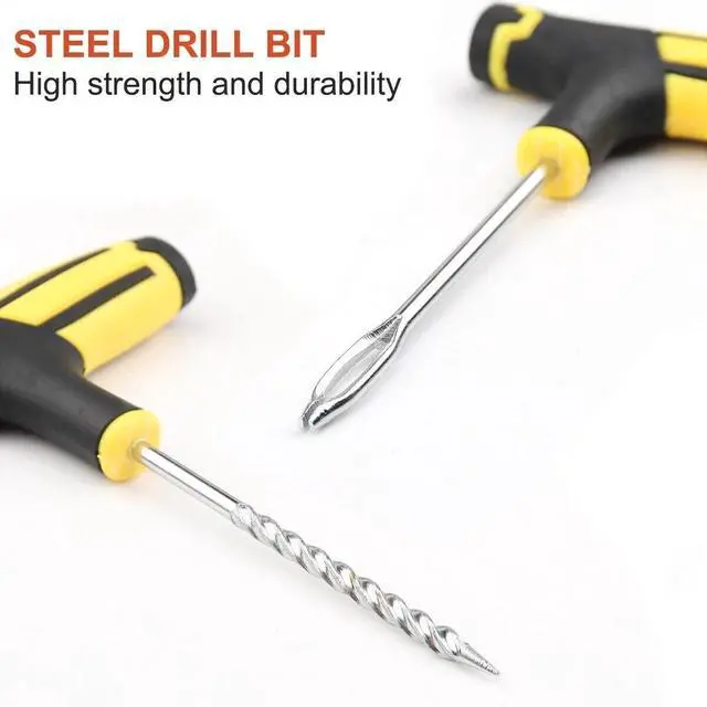 Alt view image 5 of 6 - 68pc Tire Repair Kit DIY Flat Tire Repair Car Truck Motorcycle Home Plug Patch