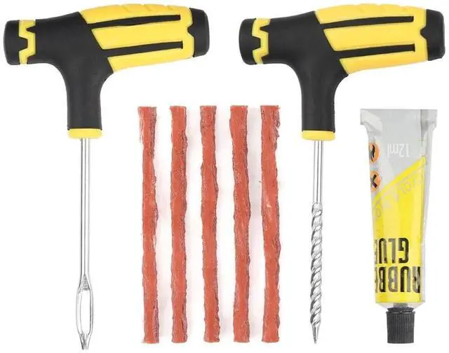 Alt view image 3 of 6 - 68pc Tire Repair Kit DIY Flat Tire Repair Car Truck Motorcycle Home Plug Patch