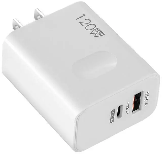 Alt view image 3 of 7 - 120W GaN Fast Charger PD USB-C Wall Charger Adapter For iPhone Samsung Universal