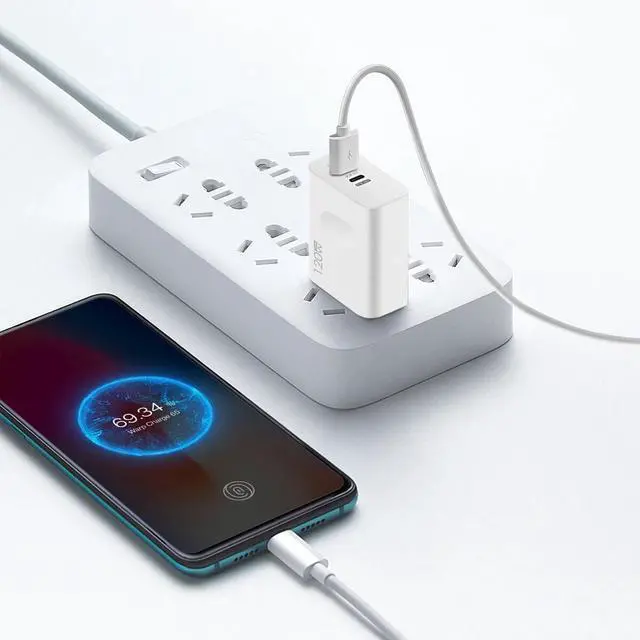 Alt view image 6 of 7 - 120W GaN Fast Charger PD USB-C Wall Charger Adapter For iPhone Samsung Universal