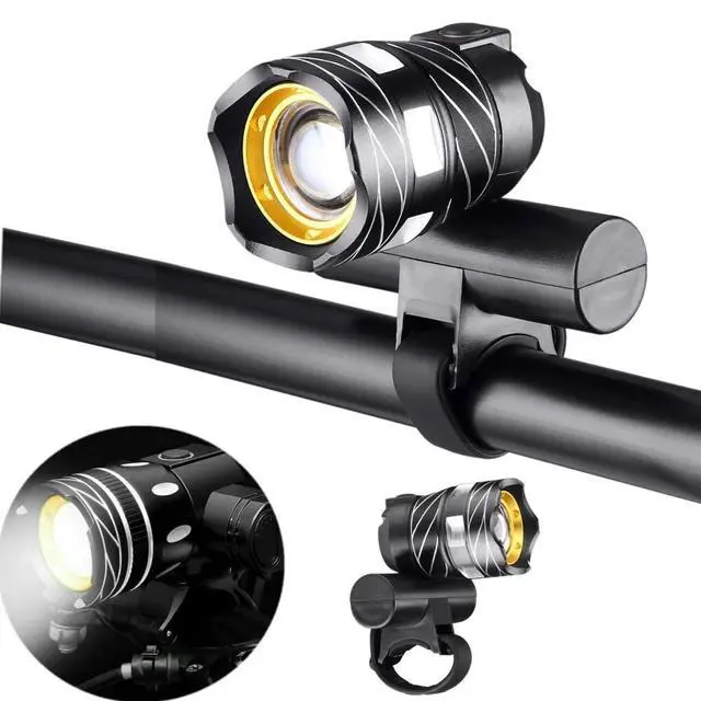 Alt view image 4 of 6 - 40000LM Rechargeable LED MTB Bicycle Light Racing Bike Front Headlight
