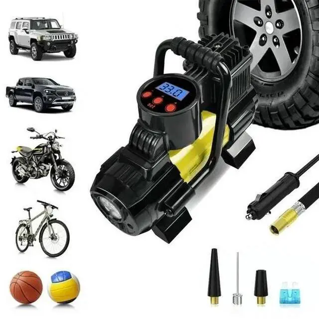 Main image of Heavy Duty 12V Portable 150PSI Car Tyre Auto Tire Inflator Pump Air Compressor