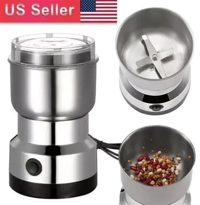 Alt view image 2 of 6 - MINI Electric Coffee Bean Grinder Nut Seed Herb Grind Spice Crusher Mill Blender