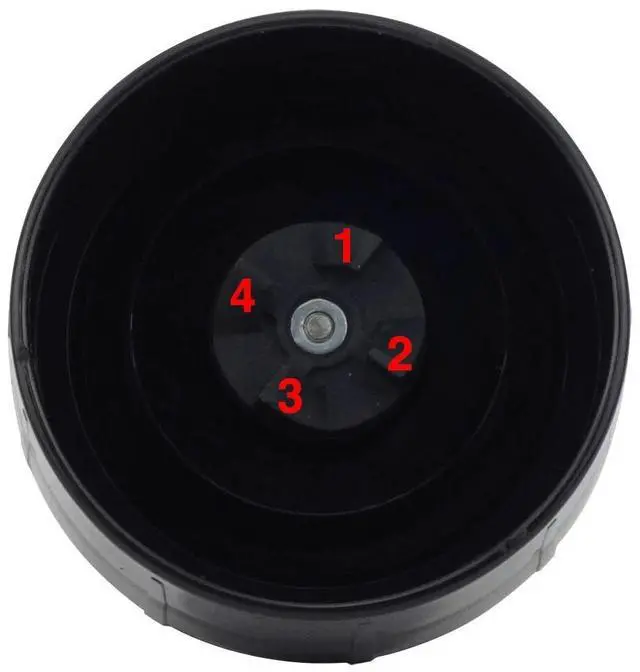 Alt view image 4 of 6 - 2 Pack Cross Blade Replacement Part Compatible with Magic Bullet MB1001 250W