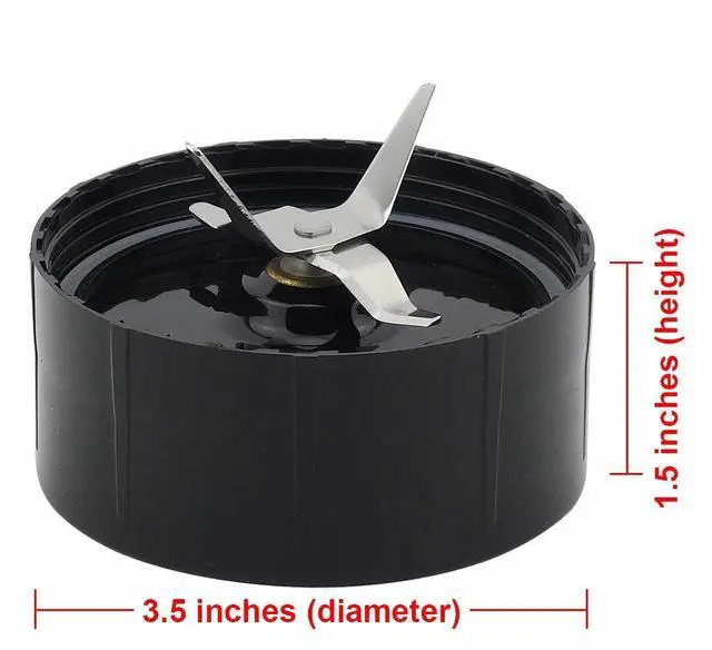 Alt view image 3 of 6 - 2 Pack Cross Blade Replacement Part Compatible with Magic Bullet MB1001 250W