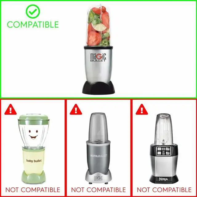 Alt view image 5 of 6 - 2 Pack Cross Blade Replacement Part Compatible with Magic Bullet MB1001 250W