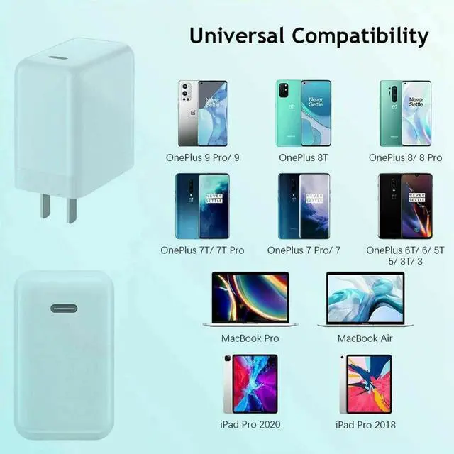 Alt view image 3 of 5 - Fit For OnePlus 9/10Pro Nord 7T 8TPro Charger Warp Charger+Type-C Cable 65W