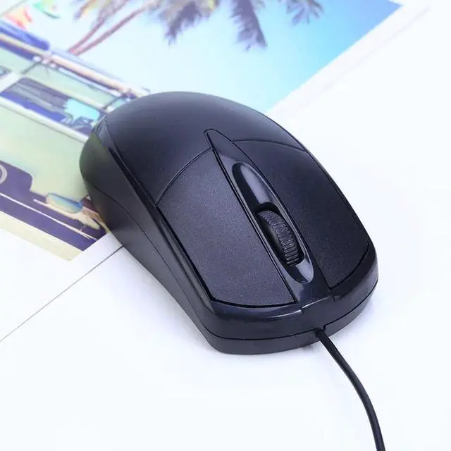Alt view image 5 of 7 - USB 2.0 Optical Wired Scroll Wheel Mouse PC Laptop Notebook Desktop Black Mice