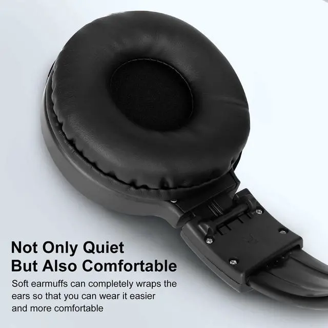 Alt view image 4 of 7 - Wireless FM Radio Headphones 3.5mm Rechargeable Foldable Over-Ear Stereo Headset