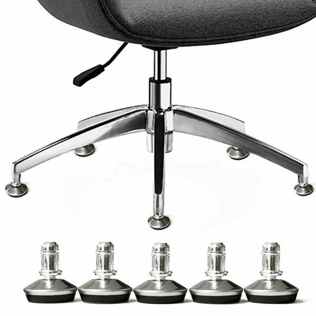 Alt view image 5 of 6 - 10PCS Office Chair Low ProfileFixed Stationary Foot Replace Swivel Caster Wheels
