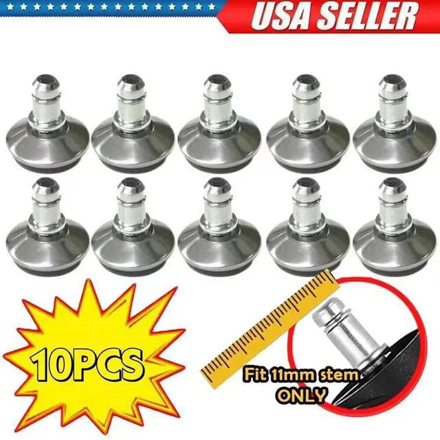 Main image of 10PCS Office Chair Low ProfileFixed Stationary Foot Replace Swivel Caster Wheels
