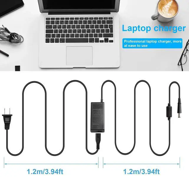 Alt view image 3 of 7 - AC Power Charger +Cord for Compaq Presario CQ57-229WM CQ60-216DX Laptop + Cord