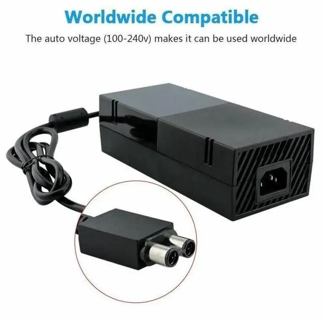 Alt view image 6 of 7 - For Microsoft XBOX ONE Console AC Adapter Brick Charger Power Supply Cord Cable
