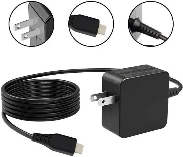 Alt view image 7 of 7 - For Asus Laptop Charger AC Adapter Power Supply Cable ADP-45EW B TypeC USB-C 45W