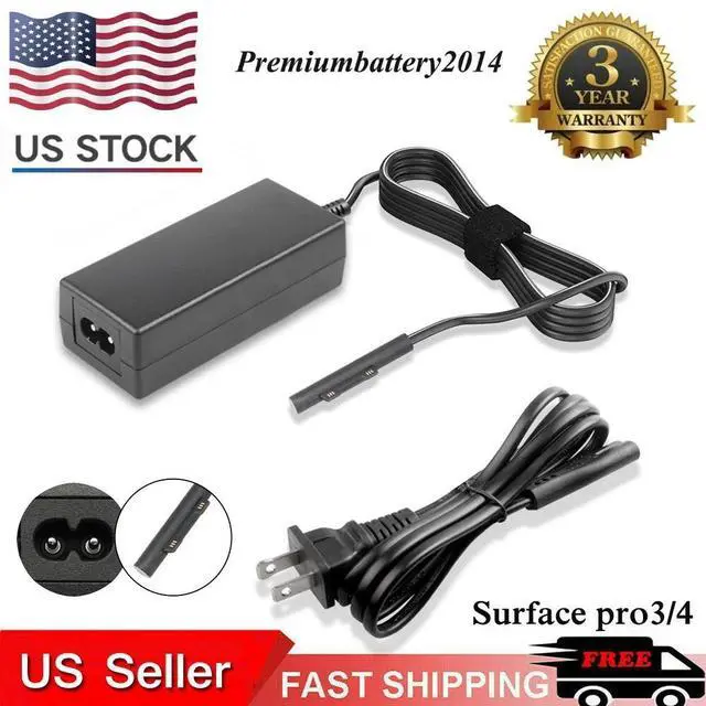 Main image of Power Supply for Microsoft Surface Pro 3 Pro 4 - AC Charger Cord Adapter 12V US