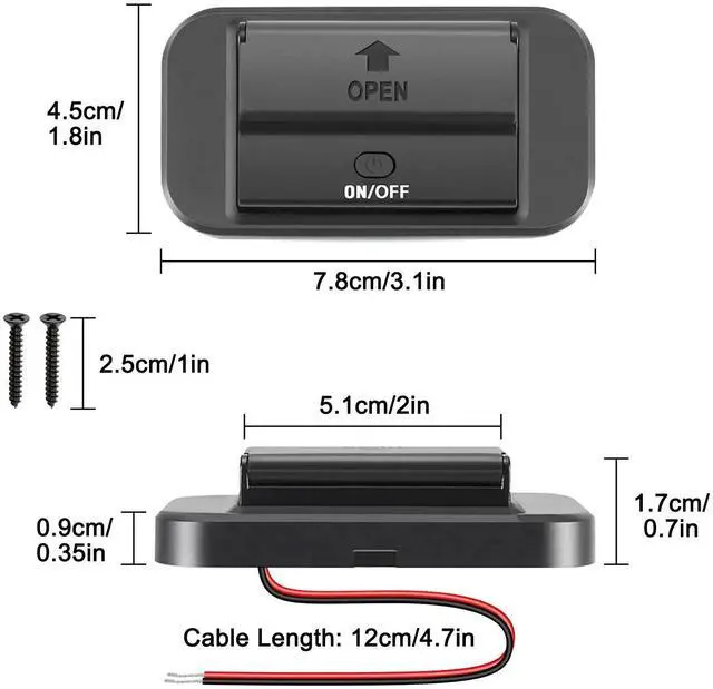 Alt view image 4 of 7 - 12V Dual USB QC3.0 & PD Port Car Fast Charger Socket Power Outlet On-Off Switch