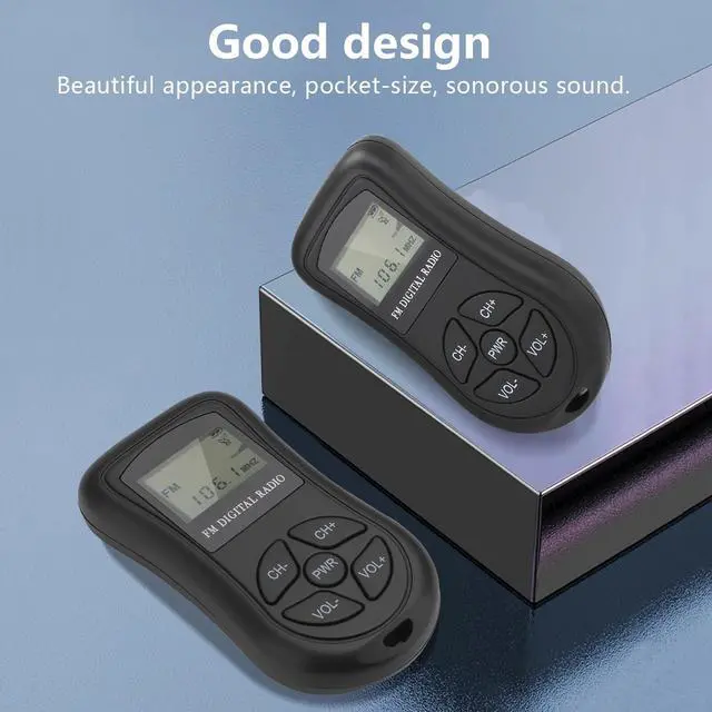 Alt view image 3 of 7 - Pocket Mini Digital FM Radio LCD Screen Stereo Walking Receiver w/3.5mm Earphone