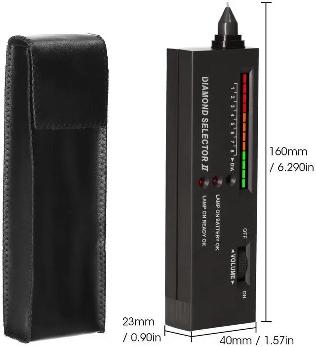 Alt view image 5 of 6 - Portable Diamond Tester Selector Illuminated Jewelry Gemstone Testing Tool Kit