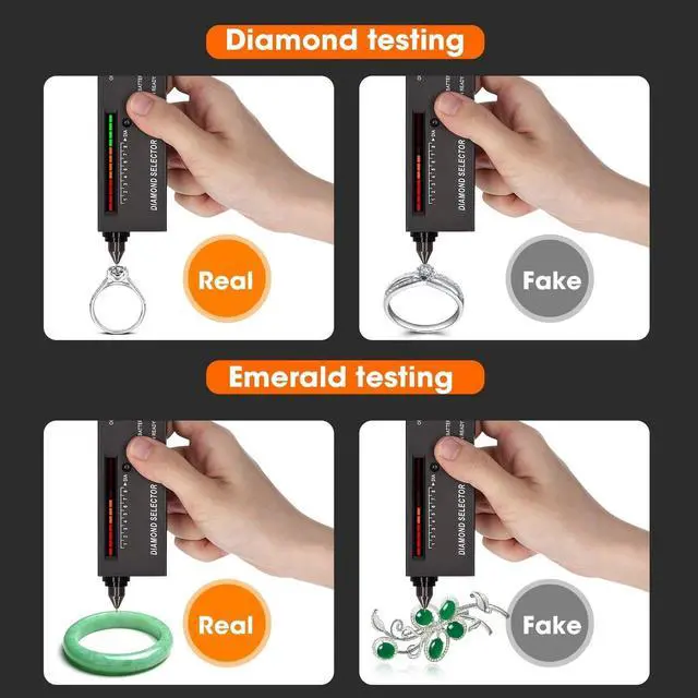 Alt view image 2 of 6 - Portable Diamond Tester Selector Illuminated Jewelry Gemstone Testing Tool Kit
