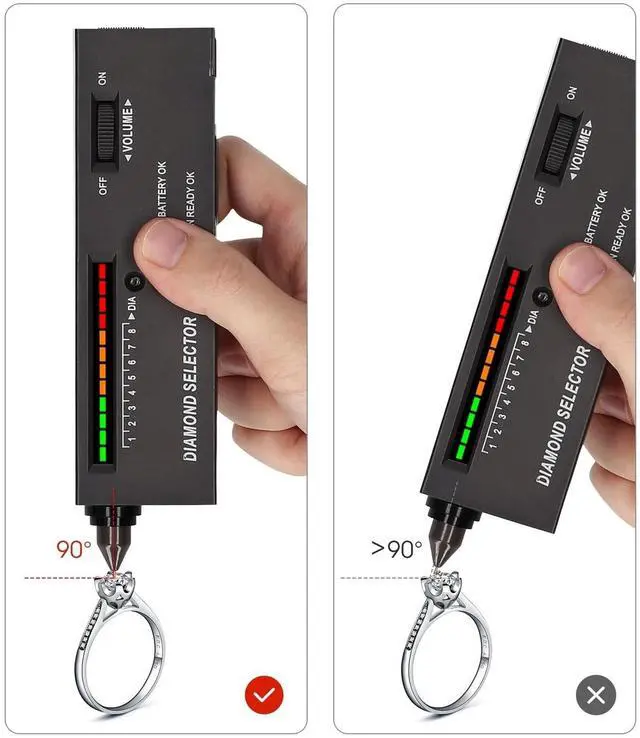 Alt view image 4 of 6 - Portable Diamond Tester Selector Illuminated Jewelry Gemstone Testing Tool Kit