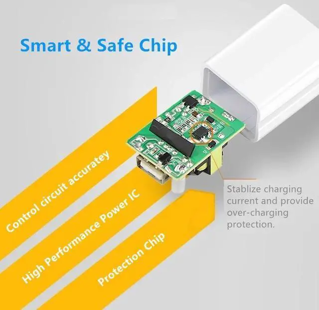 Alt view image 2 of 7 - 2 Pack Universal 5V 1A US Plug USB AC Wall Charger Power Adapter For Smart Phone