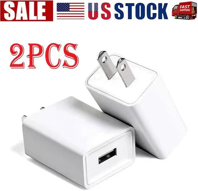 Main image of 2 Pack Universal 5V 1A US Plug USB AC Wall Charger Power Adapter For Smart Phone
