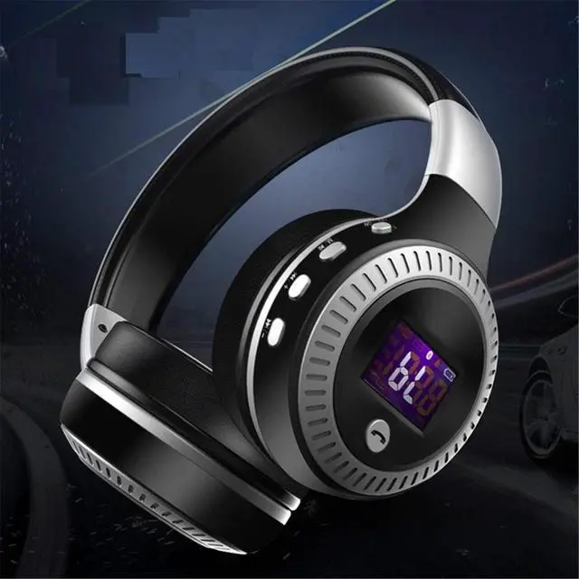 Alt view image 7 of 7 - Universal Bluetooth Headset Wireless Hi-Fi Stereo Foldable Headphones Earphones