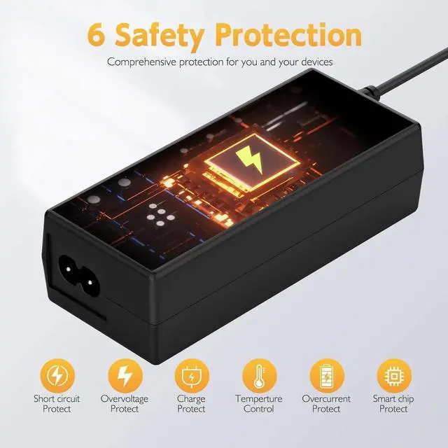 Alt view image 5 of 7 - For HP Model 14 Laptop Charger 14-dk 14-dq 14-dy 14-df Power Supply Cord 45W