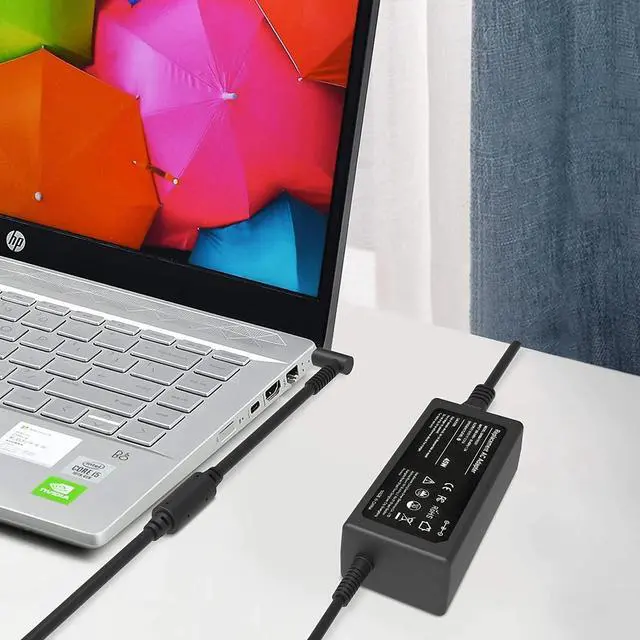 Alt view image 5 of 7 - NEW 45W 19.5V 2.31A AC Adapter Charger For HP Laptop Power Supply Cord 4.5mm(BU)