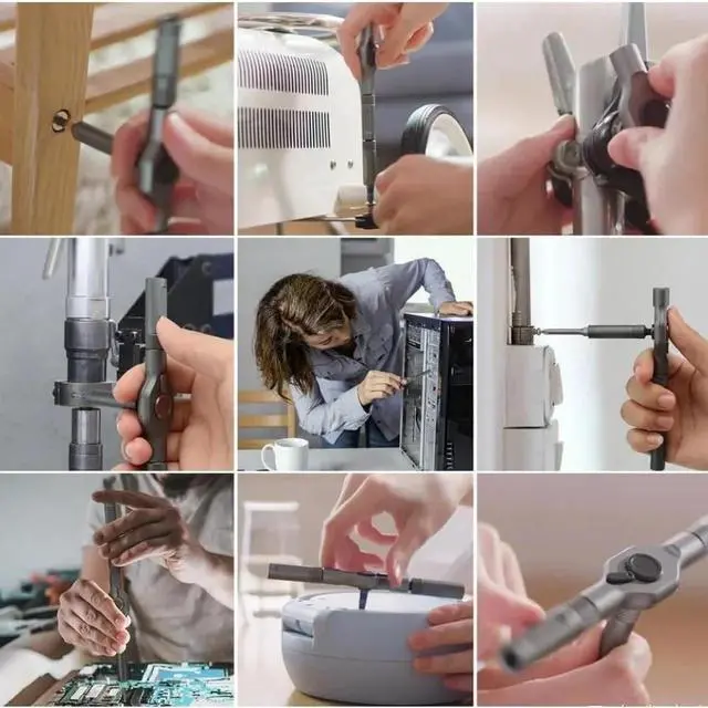 Alt view image 7 of 7 - 42 in 1 Magnetic Screwdriver Set, DIY Ratchet Screwdriver Set Multi Bit Magnetic