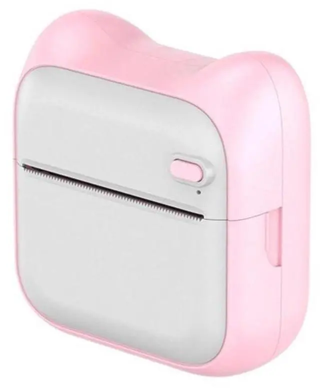 Main image of Mini Pocket Portable Bluetooth USB Thermal Printer Paper Label Printing pink