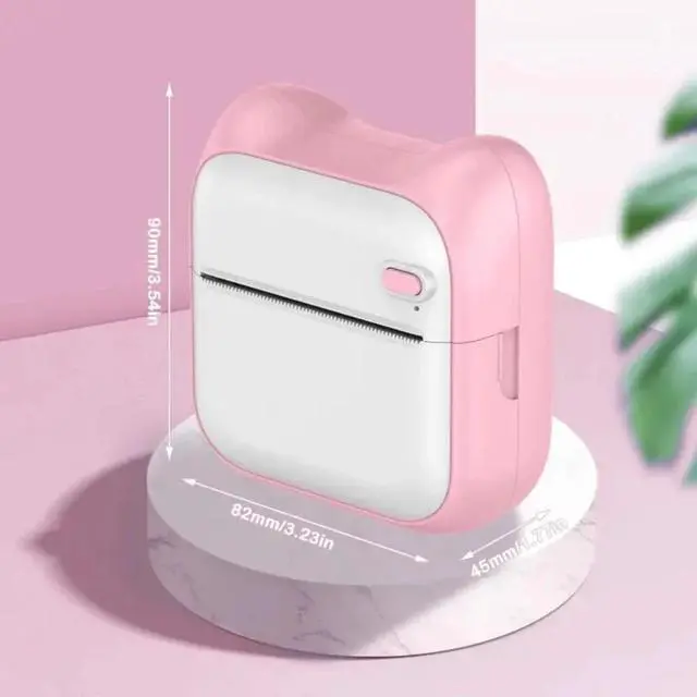 Alt view image 3 of 7 - Mini Pocket Portable Bluetooth USB Thermal Printer Paper Label Printing pink