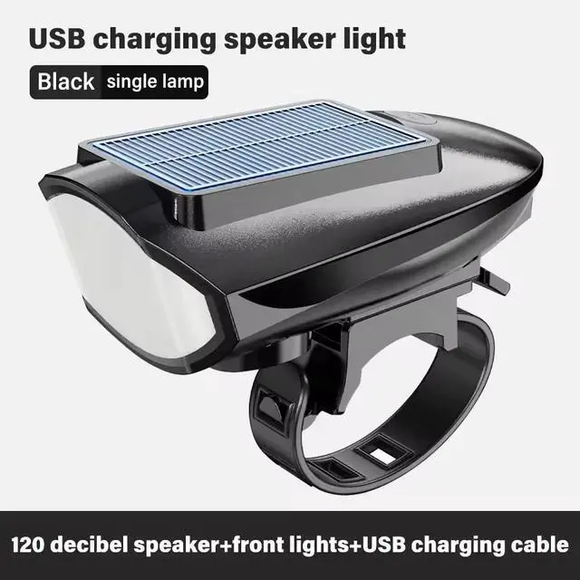 Main image of Solar Power Bike Headlight Night Riding Bicycle for Road & Mountain Riding