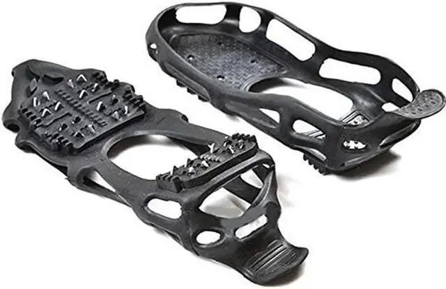 Alt view image 7 of 7 - Ice Cleats Snow Traction Cleats Crampon for Walking on Snow and Ice Non-Slip Ove Large 7.5-9.5 men/9-11 women