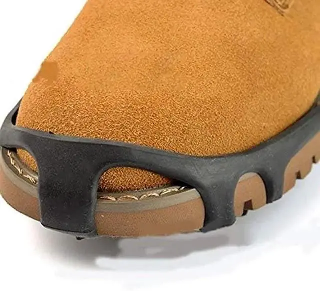Alt view image 6 of 7 - Ice Cleats Snow Traction Cleats Crampon for Walking on Snow and Ice Non-Slip Ove Large 7.5-9.5 men/9-11 women