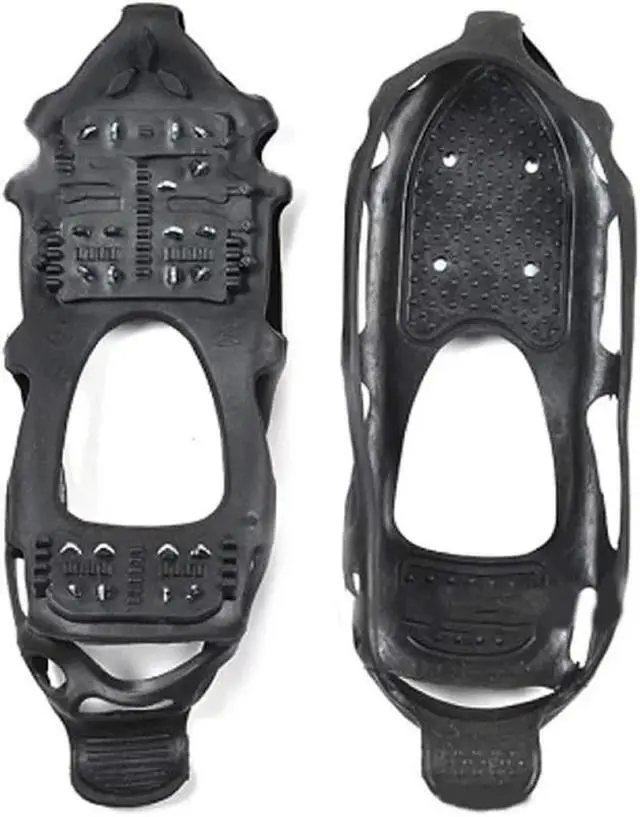 Alt view image 4 of 7 - Ice Cleats Snow Traction Cleats Crampon for Walking on Snow and Ice Non-Slip Ove Large 7.5-9.5 men/9-11 women