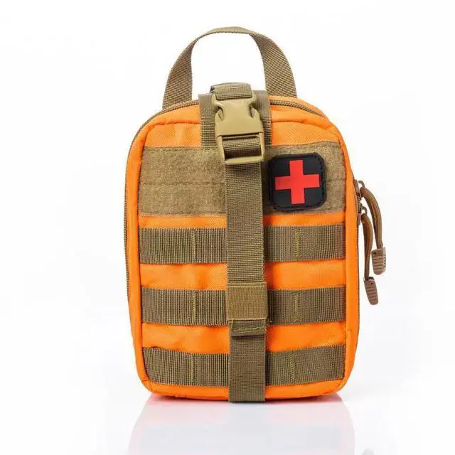 Main image of Tactical First Aid Kit Survival Outdoor Tactical EMT Medical Pouch Carry Bag orange