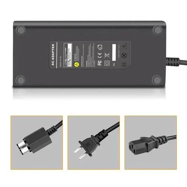 Alt view image 5 of 7 - For Microsoft Xbox 360 Slim Power Supply Adapter Brick Charger Power Cord Cable
