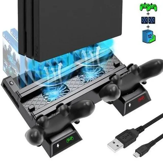 Main image of For PS4 PlayStation4 Controller Dual USB Charger LED Dock Station Charging Stand