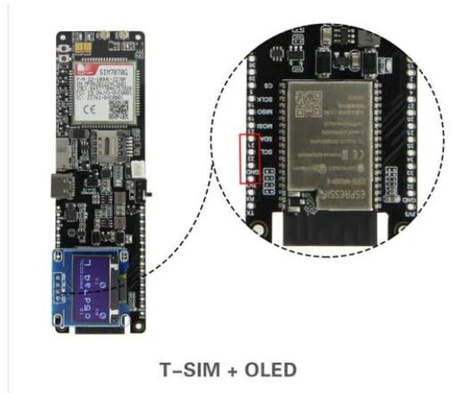 Alt view image 5 of 5 - TTGO I2C 0.96 Inch OLED Module Display Module Arduino Display Board for T-Beam and T-SIM