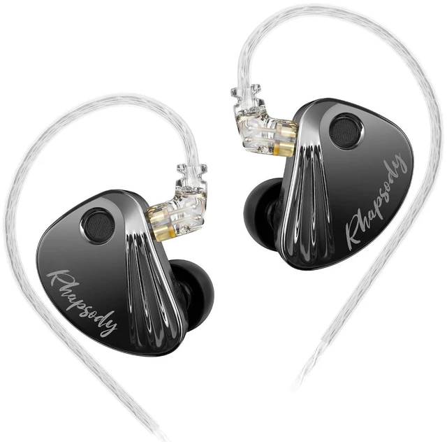 Main image of Rhapsody 4-Mode Tuning Switch in-Ear Monitor Headphones, 2DD+4BA Hybrid Gaming IEM, HiFi Bass Wired Earphones for Audiophiles, Musicians & Singers