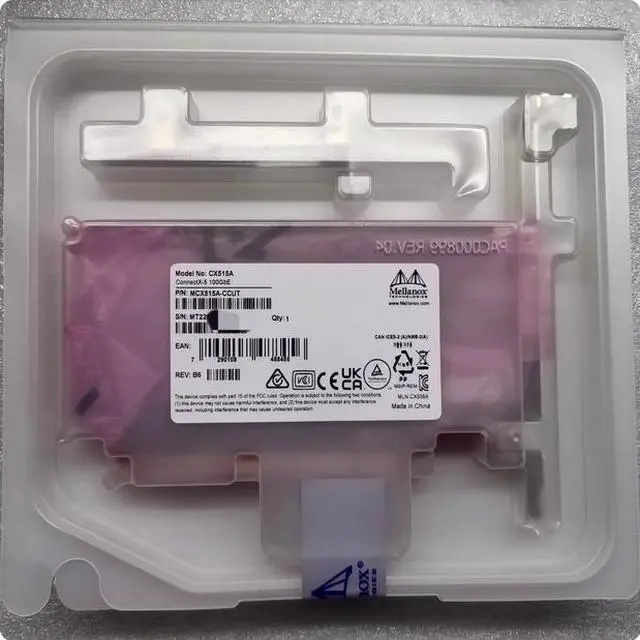 Alt view image 2 of 3 - MELLANOX MCX515A-CCUT ConnectX-5 EN network interface card, 100GbE single-port QSFP28, PCIe3.0 x16, UEFI Enabled (ARM, x86), both bracket,ROHS R6