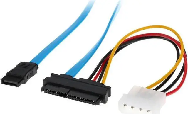 Alt view image 3 of 5 - 2.3ft SFF-8482 SAS to SATA Adapter Cable,SAS Hard Disk Connected to Motherboard SATA Port Adapter Cable w/ 7 inch Molex 4pin Power Cable