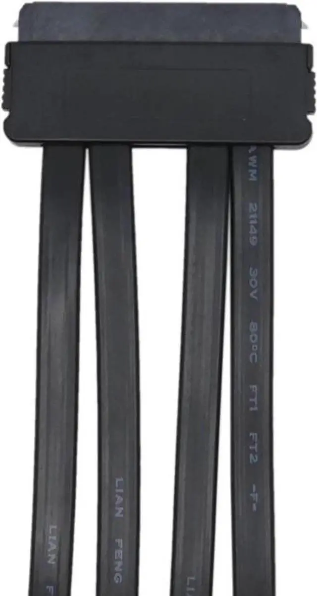 Alt view image 5 of 5 - Internal SCSI SAS SFF-8484 Host to 4 x SATA Target,SAS Controller to SATA Device,SAS 32 pin to SATA Breakout Adapter Converter Cable -1.64ft