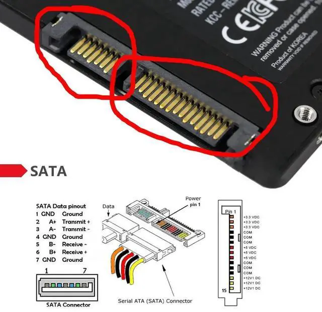 Alt view image 3 of 7 - 1.8" Micro SATA 16Pin to 2.5" SATA 22Pin PCB Converter Adapter for SSD HDD Hard Disk Drive with Extral USB Power Cable