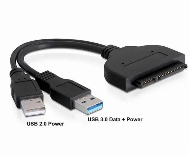 Alt view image 5 of 7 - 1.8" Micro SATA 16Pin to 2.5" SATA 22Pin PCB Converter Adapter for SSD HDD Hard Disk Drive with Extral USB Power Cable