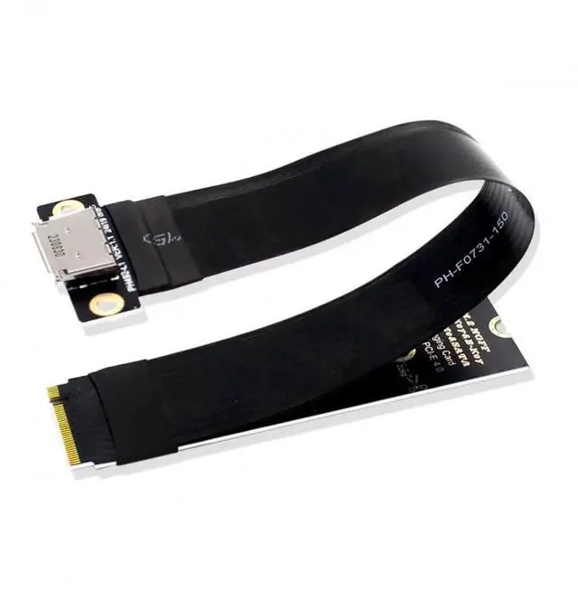 Main image of 2280 NGFF PCI-E4.0 M.2 M-Key to Oculink SFF-8612 SFF-8611 Host Cable 15cm for NVME U.2 SSD Egpu