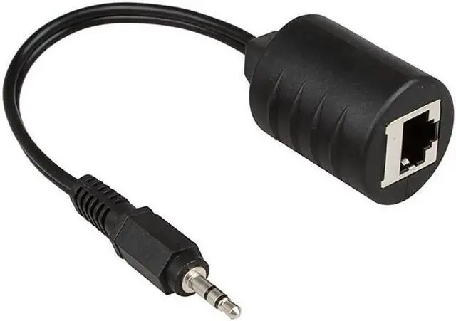 Alt view image 2 of 4 - 2Pack 35mm Stereo to RJ45 Female Extender Over Cat5Cat6 Cable 2X 35mm to RJ45 Female