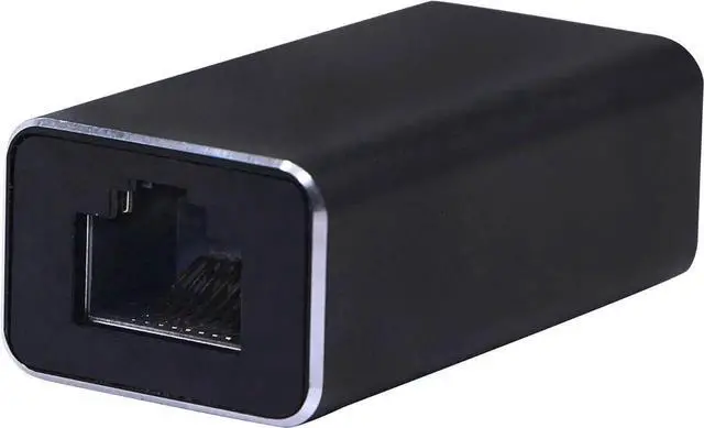 Main image of RJ45 LAN Coupler Adapter Surge Thundering Protector Gigabit 1000Mbs Ethernet Extender Connector for Cat7 Cat6 Cat5e Female to Female (Black)